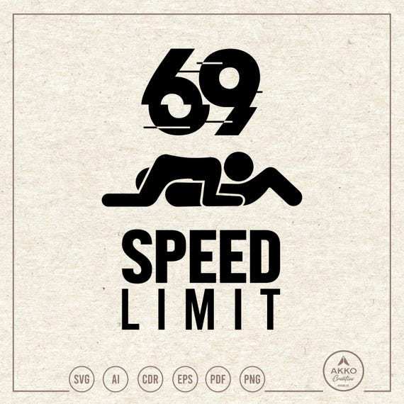 69 スピード制限 SVG PNG、セックスクリップアート、プロッターカット