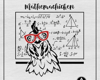 Mathemachicken Svg, Math Teacher Svg Png, Mathematics Svg Png, Math Shirt Svg Png, Stem Svg Png, Funny, Svg Cut File Cricut and Silhouette