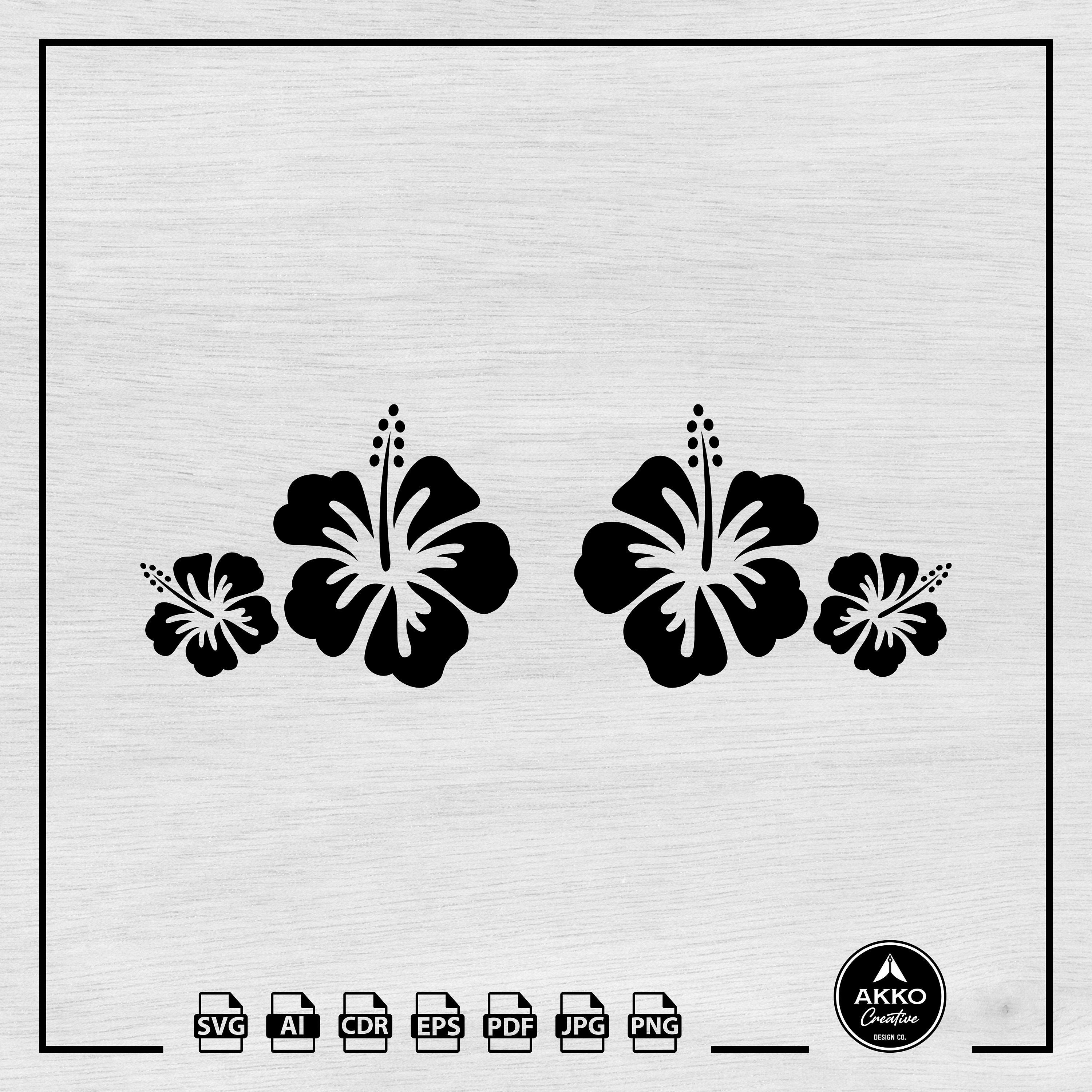 Hibiscus Flower Svg Png, Hawaiian Flowers Svg Png, Hibiscus Svg Png ...