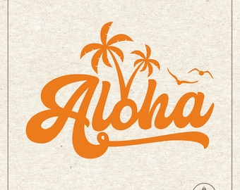 Aloha Svg Png, Hawaiian Clipart, Cricut Silhouette Cut File