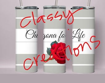 Vaso Chingona for Life: Vaso térmico de acero inoxidable de 20 oz