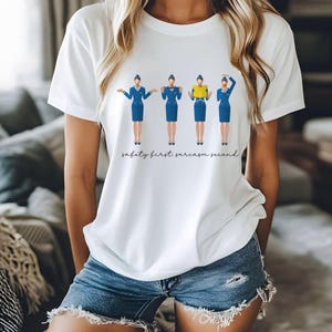Funny Flight Attendant T-shirt, Gift for Flight Attendant, Stewardess Shirt, Flight Crew Gift, New Flight Attendant Gift