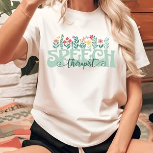 Speech Therapy Shirt, Speech Therapist Gift, Speech Language Pathologist Tee, SLPA Pathology Nurse T-shirt, Teacher Appreciation, Graduation