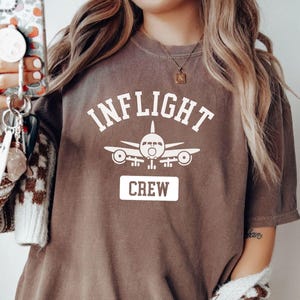 Funny Flight Attendant T-shirt, Gift for Flight Attendant, Stewardess Comfort Colors Shirt, Flight Crew Gift, New Flight Attendant Gift