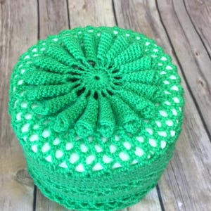 Flower TP roll cover pattern, Toilet Paper roll cozy PDF, DIY Crochet home decor