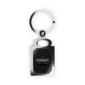 Toyota Supra Keychain | JDM Carbon Fiber Sports Car Keychain Gift For Supra Lovers