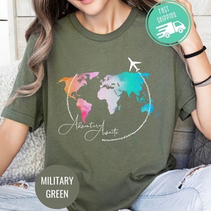 Traveler Shirt, Adventure Shirt, Travel Gift, Vacation Shirt, Travel Lover, World Map Shirt, Airplane Mode Shirt, Adventure Tee, Travel Trip