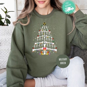 Radiology Christmas Sweatshirt, Skeleton Christmas Tree Shirt, Xray Tech Sweatshirt, Radiologist Gift, RAD Tech Gift, Skeleton Christmas Tee