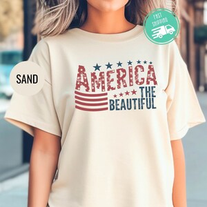 Retro Amerika das schöne Hemd, Volksgedächtnis-Tageshemd, Vaterländischer USA-Hemd, Unabhängigkeitstags-Geschenk-Hemd, Vaterländisches Hemd, 4. Juli Hemden