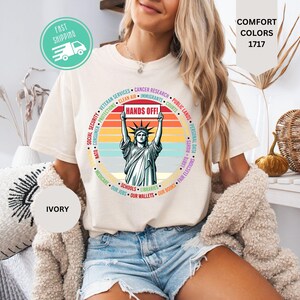 Comfort Colors® Hands Off Protest Shirt, Political Activism Tee, Environmental Rights T-Shirt, Save Public Lands, Medicare, Social Security