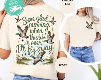 Comfort Colors Mallard Duck Shirt, Duck Hunter Gift, Christian Hunting Tee, Southern Jesus T-shirt