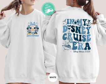 Sudadera a juego para la familia de Disney Cruise, sudadera con capucha Helm Cruising, camiseta de la tripulación familiar