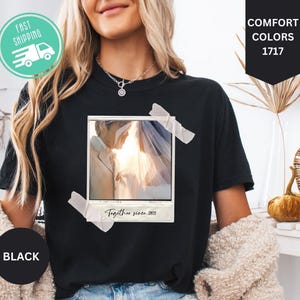 Comfort Colors® Custom Photo Shirt, 50th Anniversary Shirt, Vintage Photo And Year Shirt, Married For 50 Years, Couple Anniversary Shirt