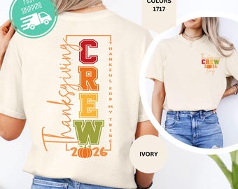 Comfort Colors Personalized Thanksgiving Family Shirt, Matching Fall Family Outfit, Custom Turkey Day Tee