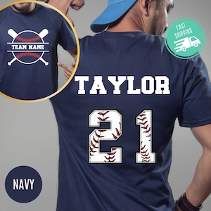 Custom Baseball Shirts, Personalized Baseball Shirt, Game Day Baseball, Name and Number Baseball Sweatshirt, Baseball Team,Baseball Hoodie