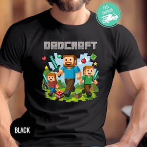 Personalized DadCraft Shirt, Gamer Dad DadCraft Tee, Father's Day Gift, Custom Father Sweatshirt, Dad Birthday Present, Dad Life T-shirt
