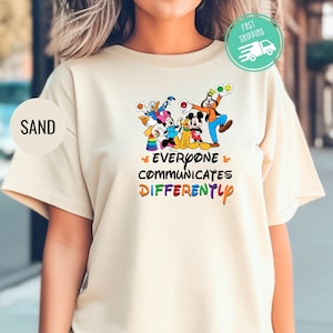 Special Education Teacher Shirts, Sped Teacher Everyone Communicates Differently Shirts, Neurodiversity Shirt, Sped Teacher Gifts Shirts