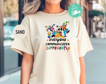 Special Education Teacher Shirts, Sped Teacher Everyone Communicates Differently Shirts, Neurodiversity Shirt, Sped Teacher Gifts Shirts