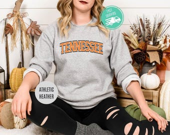 Retro Tennessee Sweatshirt, Game Day Apparel, Vintage Style Hoodie