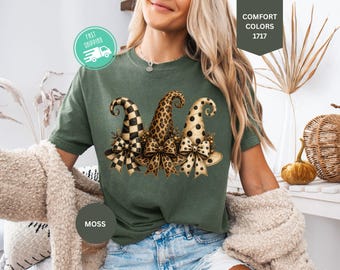 Comfort Colors® Halloween Witch Hats Shirt, Spooky Season Tee, Witch Lover Gift