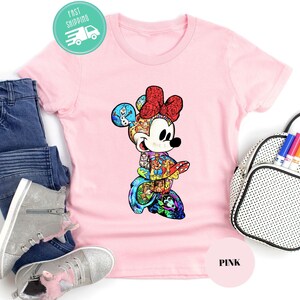 Disney Classic Minnie Mouse Shirt Minnie Shirt for Disneyland Trip, Minnie Shirt For Toddler, Family Matching Shirt, Disney Minnie Gift Tee
