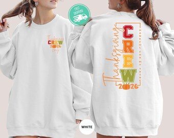 Personalized Thanksgiving Family Sweatshirt, Custom Name Turkey Day Sweater, Matching Fall Family Outfit