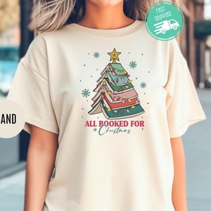 Camiseta &quot;Todo reservado para Navidad&quot;, regalo para bibliotecario, suéter navideño &quot;Ratón de biblioteca&quot;, sudadera navideña &quot;Árbol de libros&quot;, sudadera navideña &quot;Amantes de los libros&quot;