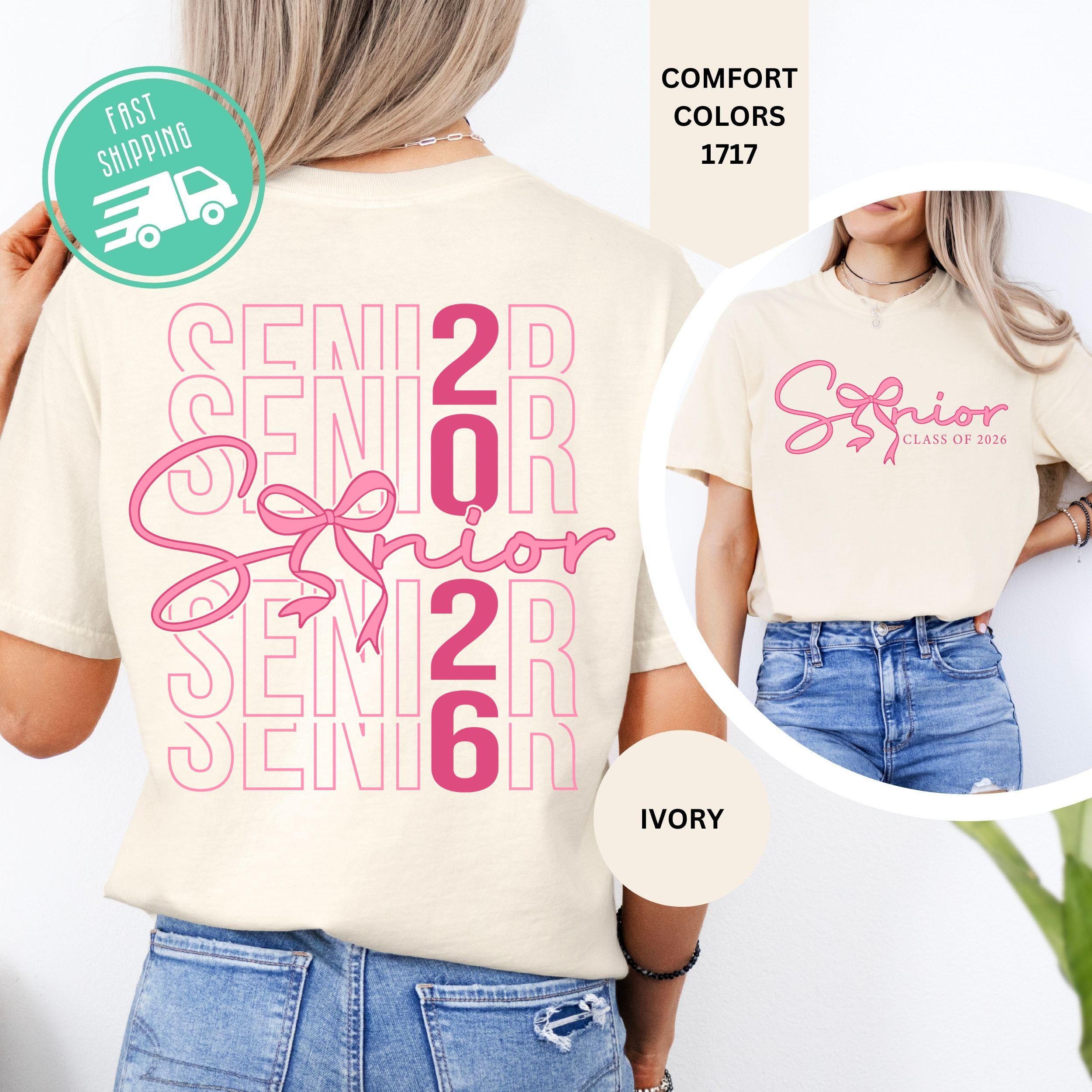 Comfort Colors® Coquette Senior 2026 Shirt, Coquette Bow Senior Shirt, Class Of 2026 Tee, Graduation Gift, Senior Mom Shirt, Grad Party