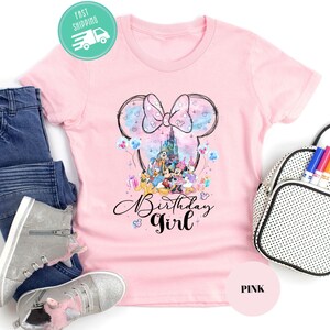 Birthday Girl Shirt, Disney Birthday Party, Kids Birthday Gift, Disneyland Birthday Trip, Disneyworld Shirt, Disney Family Shirt