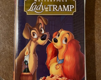 La obra maestra de Walt Disney, La dama y el vagabundo, en VHS - ¡RARO!