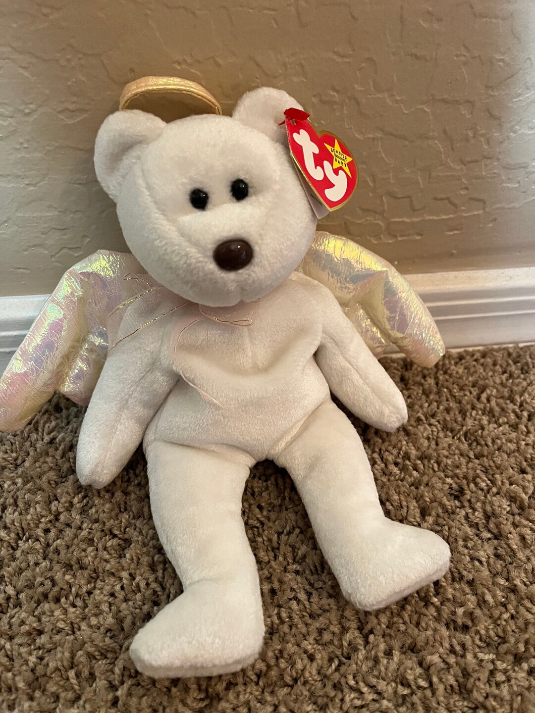 Halo Beanie Baby- Extremely Rare, Pristine Condition, With Tag Errors