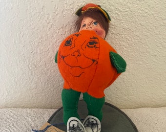 Muñeca Annalee Pumpkin- Sin caja- EDICIÓN LIMITADA