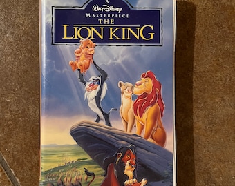 Película de Disney de colección en VHS de El Rey León (edición rara)