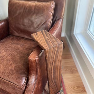 Mid century modern narrow side table for small spaces, handcrafted by Her Woodcraft
