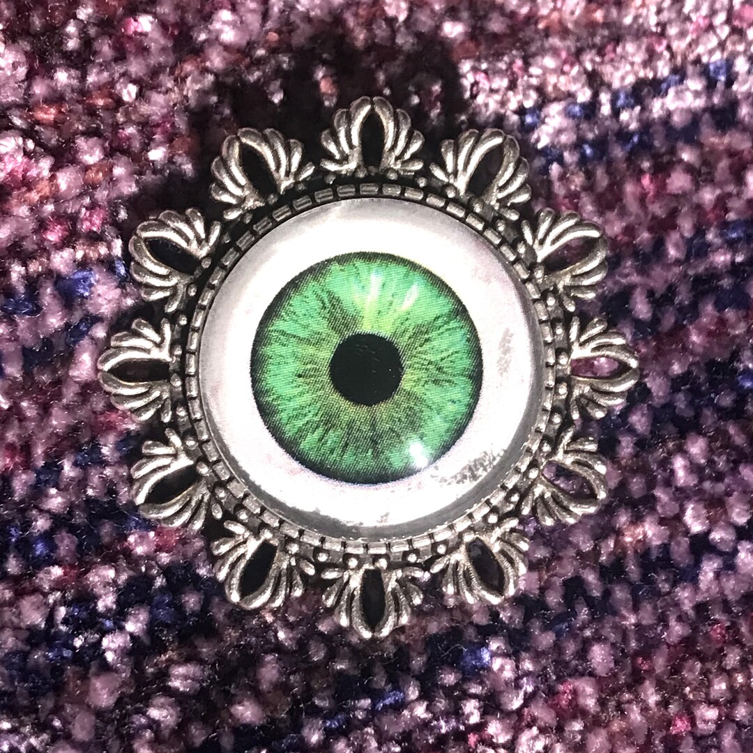 Vintage Eyeball Pin, Fancy - Etsy