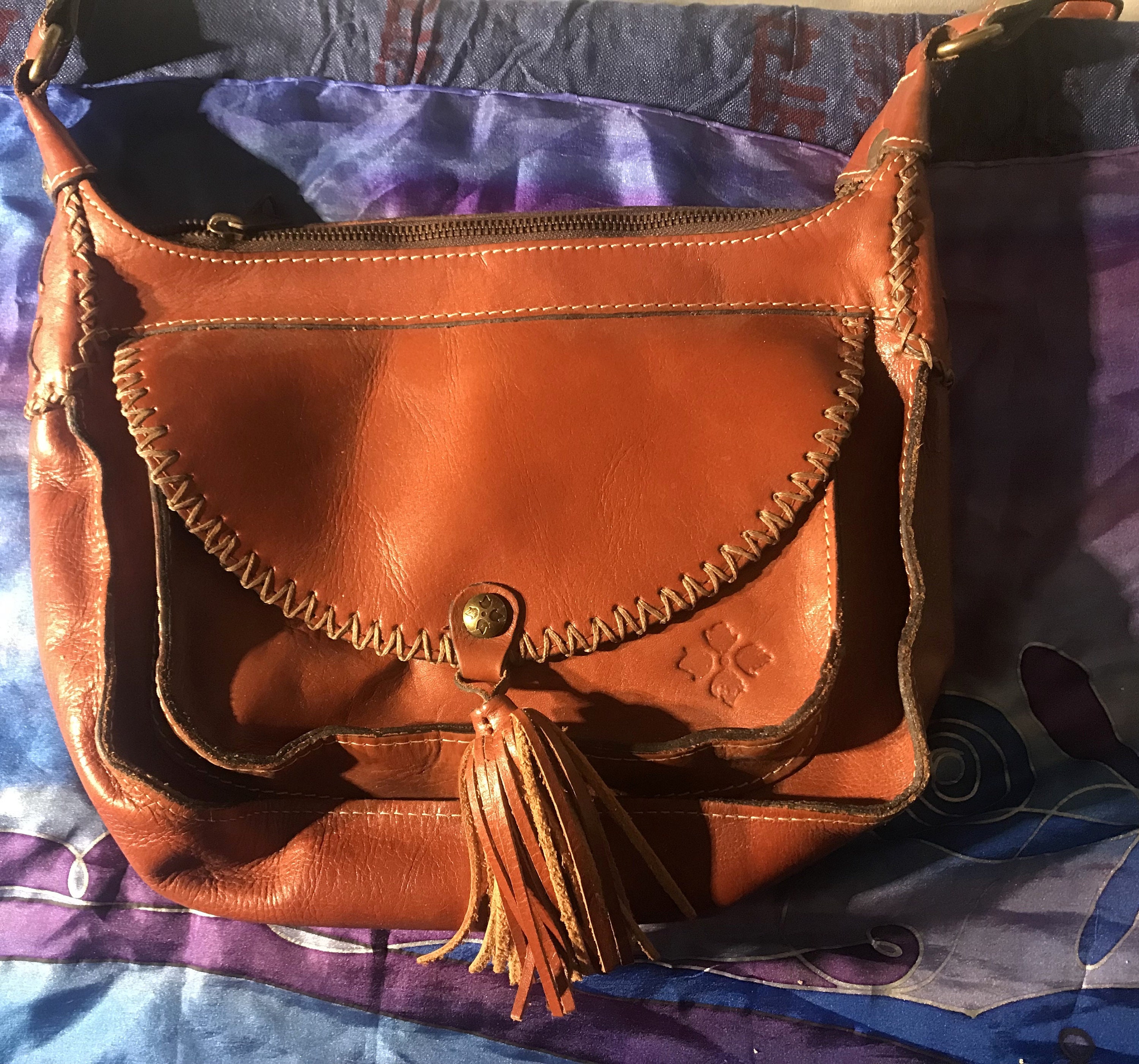 Patricia nash tuscania leather shoulder bag sale
