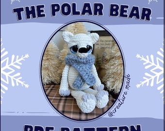 Puffle the Polar Bear - Crochet Amigurumi/Plushy *PATTERN*