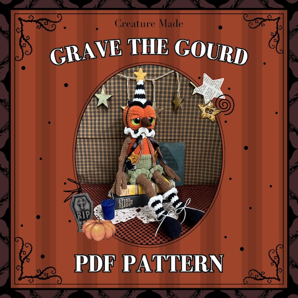 Grave the Gourd - Crochet Amigurumi/Plushy *PATTERN*