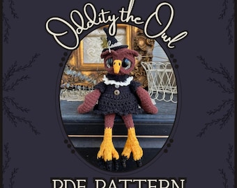 Oddity the Owl - Crochet Amigurumi/Plushy *PATTERN*