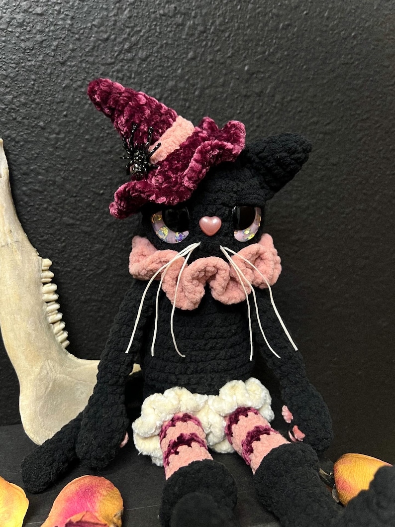 Whimsy the Whiskered Witch - Crochet Amigurumi/Plushy *PATTERN* image 6