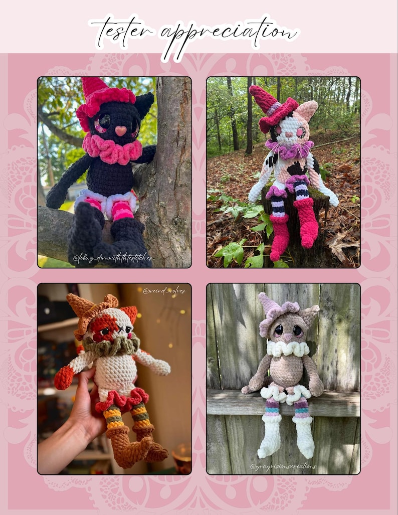 Whimsy the Whiskered Witch - Crochet Amigurumi/Plushy *PATTERN* image 5