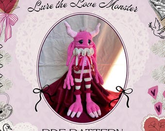 Lure the Love Monster - Crochet Amigurumi/Plushy *PATTERN*