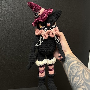 Whimsy the Whiskered Witch - Crochet Amigurumi/Plushy *PATTERN* image 4