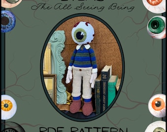Eyeris the All Seeing Being - Crochet Amigurumi/Plushy *PATTERN*