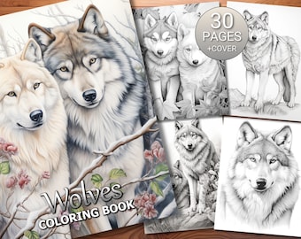30 Clockwork Critters Coloring Page Book Adults Kids Instant Download