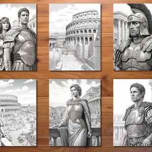 30 Ancient Rome Coloring Page Book - Adults + Kids - Instant Download ...
