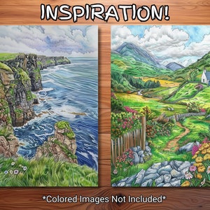 30 Ireland Coloring Page Book - Adults + Kids - Instant Download ...