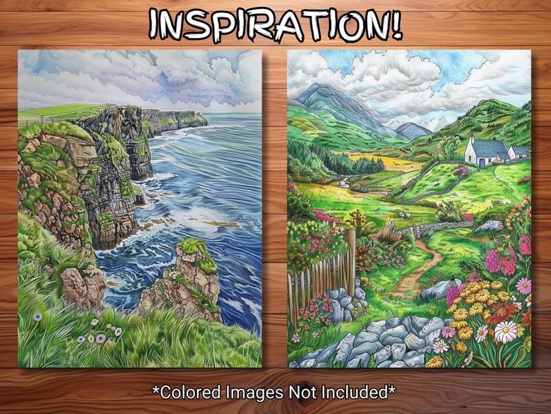 30 Ireland Coloring Page Book - Adults + Kids - Instant Download ...