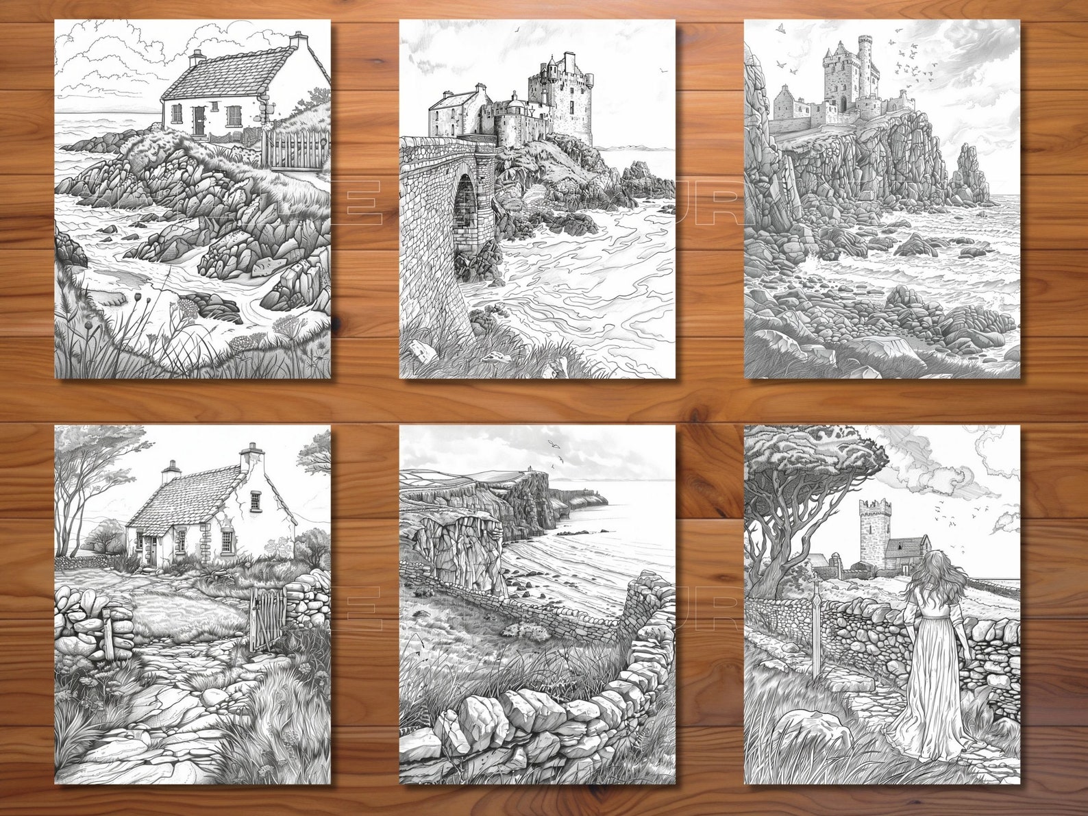 30 Ireland Coloring Page Book - Adults + Kids - Instant Download ...