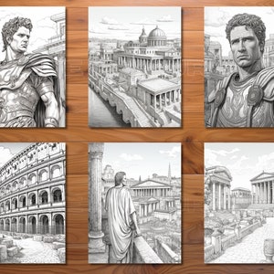 30 Ancient Rome Coloring Page Book - Adults + Kids - Instant Download ...